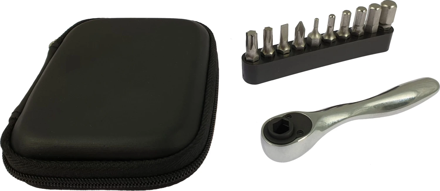 KTM - Pochette à Outils Avec Mini Clé à Cliquet Et Embouts 1 KTM - Pochette à Outils Avec Mini Clé à Cliquet Et Embouts