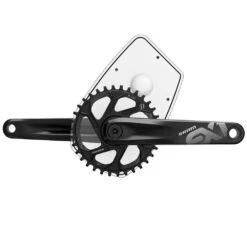 Flyer Sram - Paire De Manivelles EX1 ISIS Noir -Pas Cher E-Bike Magasin sram e e bike crank set ex1 isisis black example 2 3840x2160